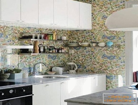 wallpaper for kitchen washable catalog leroua, photo 69