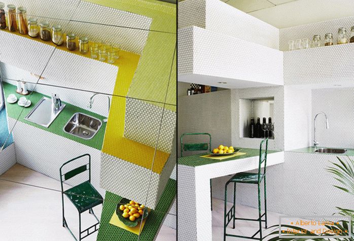 Mosaic design of a small apartment - фото 4
