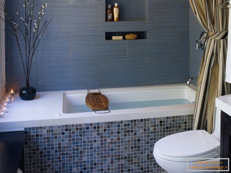 Mosaic for a bathroom - 100 photos of ideas how to decorate