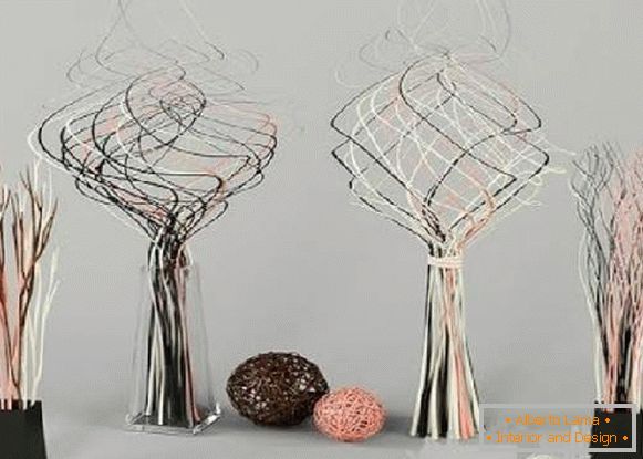 decorative branches for outdoor vases by their own hands, photo 54