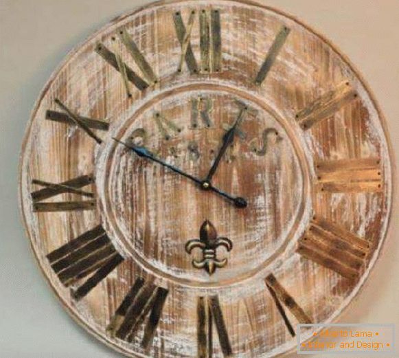 wall clock wooden, photo 2