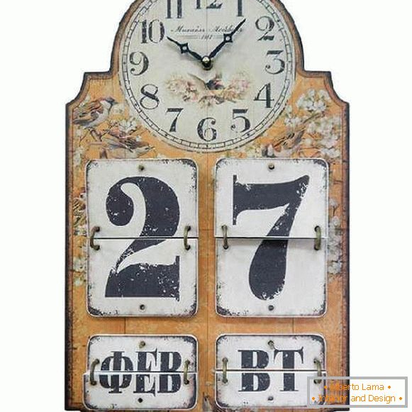 clock with calendar wall, photo 23
