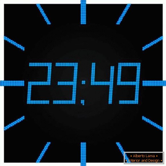 clock electronic wall-mounted luminous digital large, photo 29