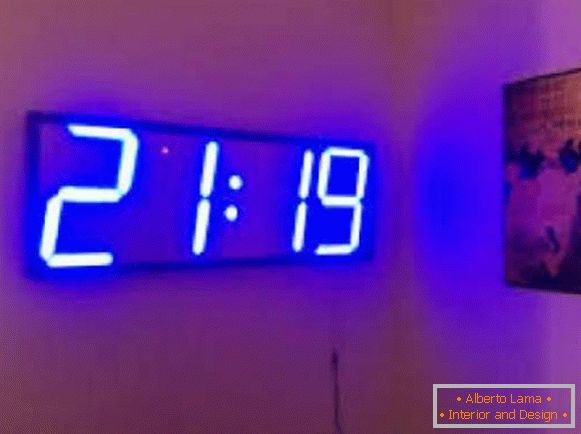 LED wall clock, photo 39