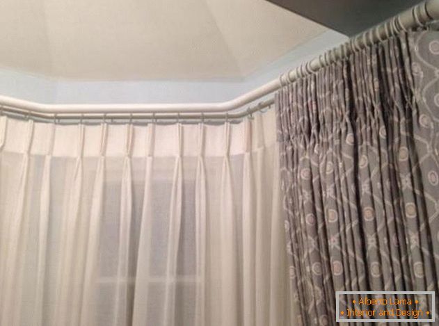 curtain rod for curtains wall double-row, photo 29