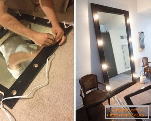 Making a mirror in the hall with your own hands - photo