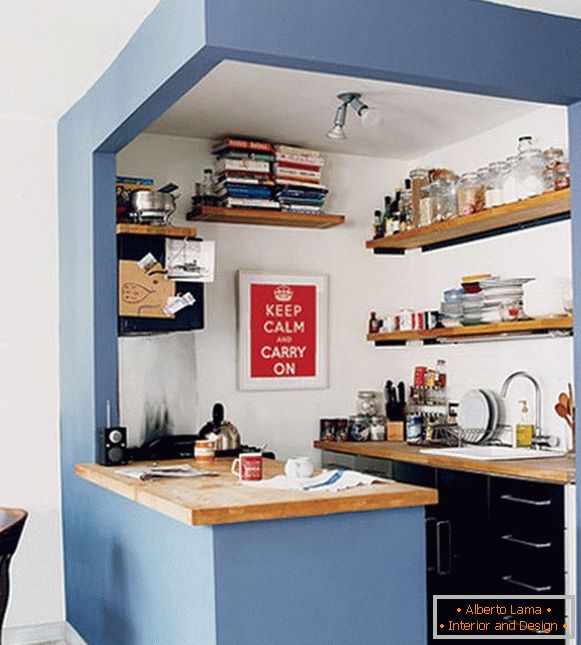 Kitchen with island