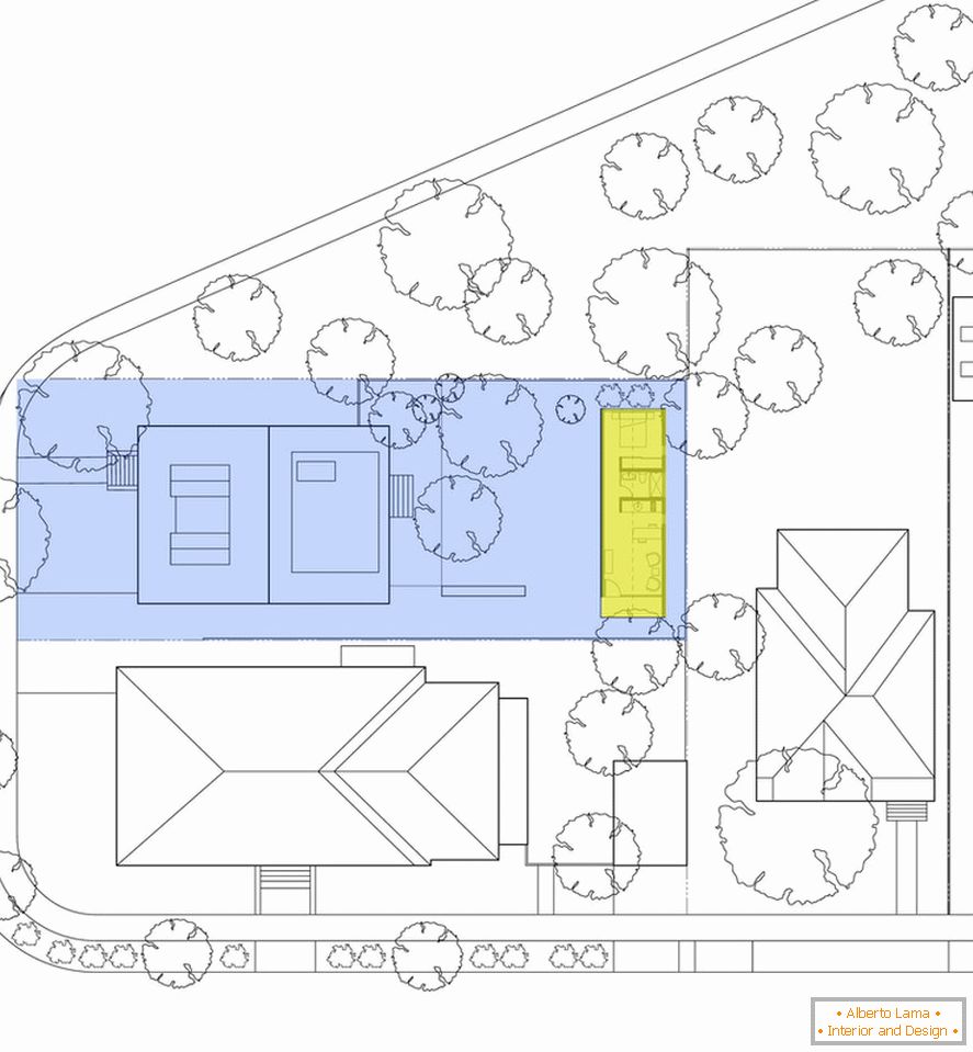 Planning of a country house with a plot