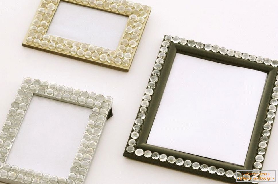 Frames decorated with beads
