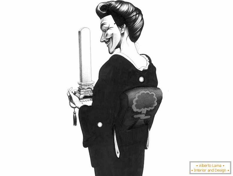 Illustration anonymous-geisha, shohei otomo