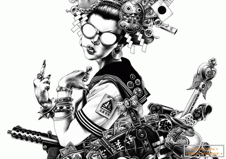 Satire on the Japanese geisha Shohei Otomo