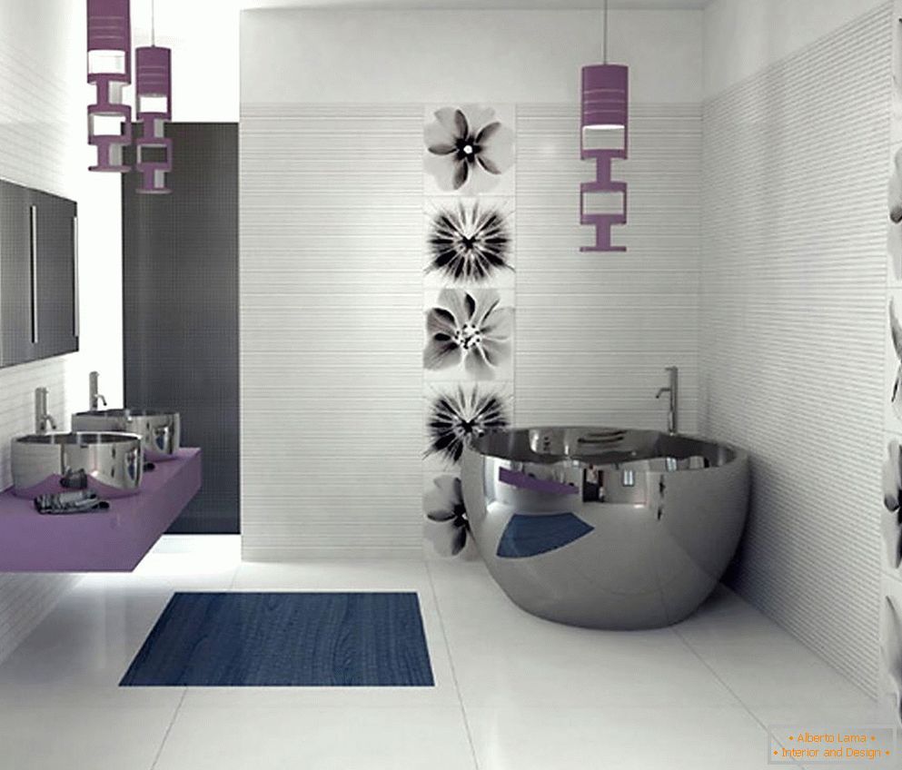 Interior of a stylish bathroom