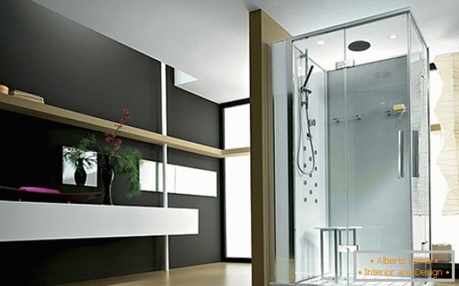 Interior of a stylish bathroom