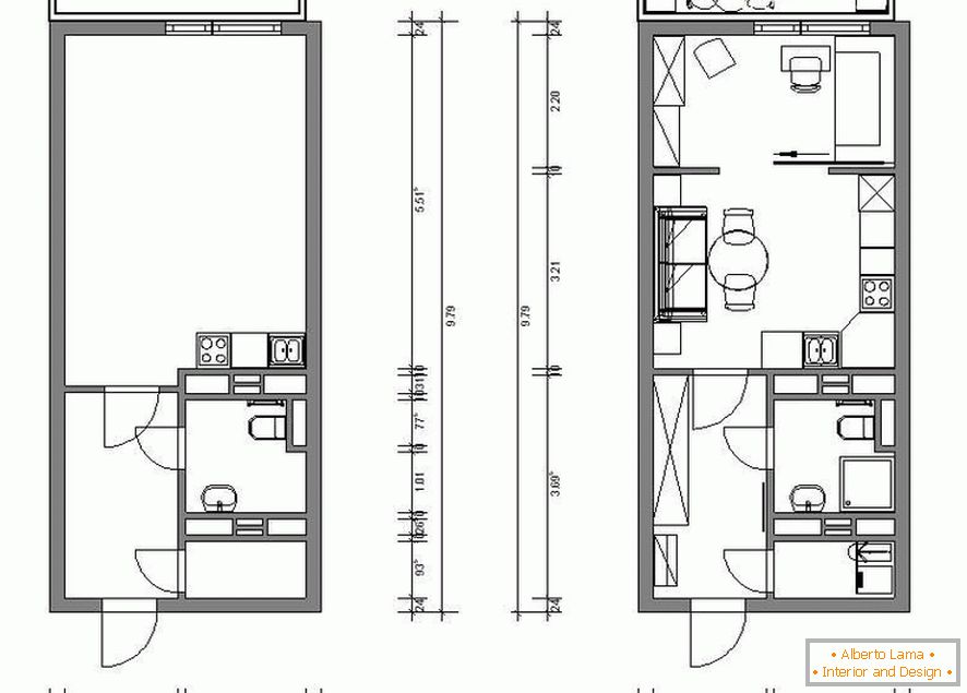 Layout of apartments