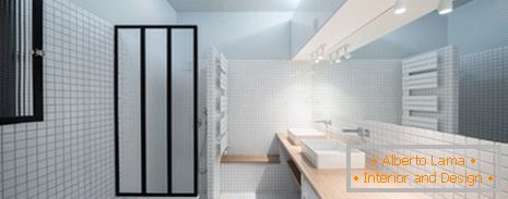 Making a small bathroom in white