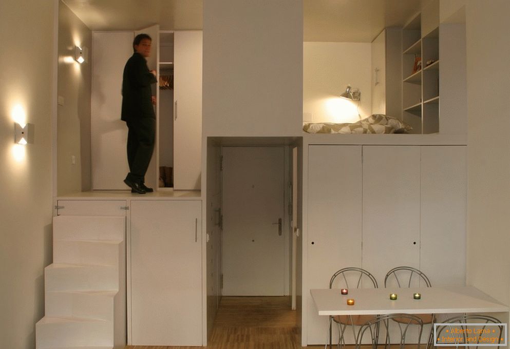 Stylish loft in white color