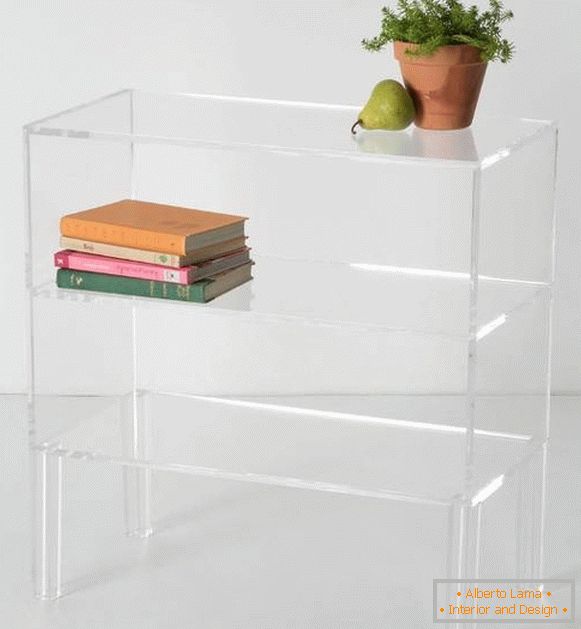 Transparent Floor Shelf