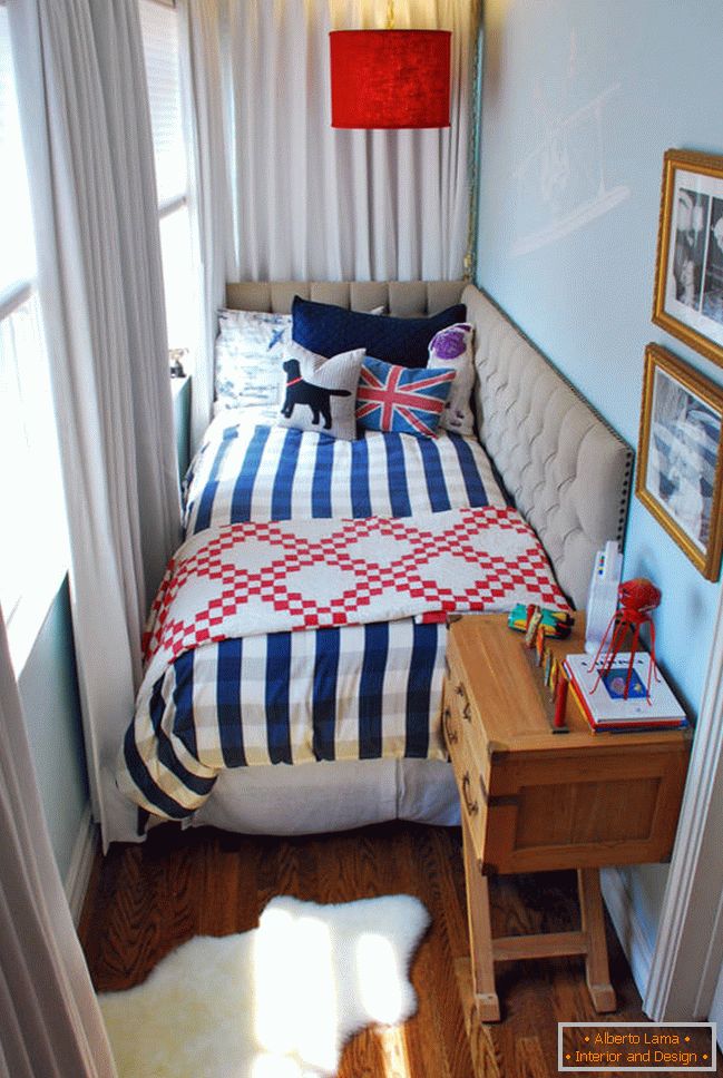 Renovated interior of a small bedroom