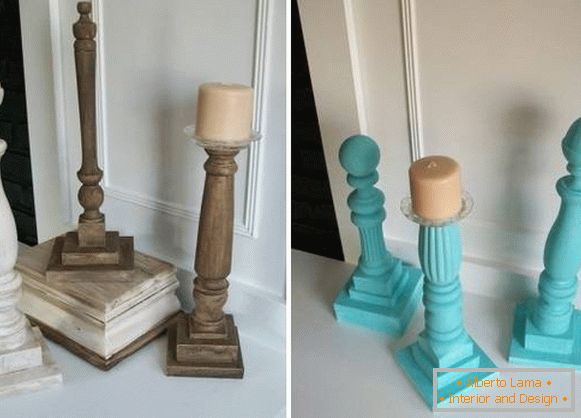 Decor of balusters with your own hands