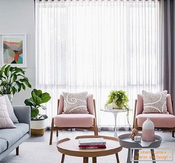Fashion trends in the interior of 2017 - modern living room