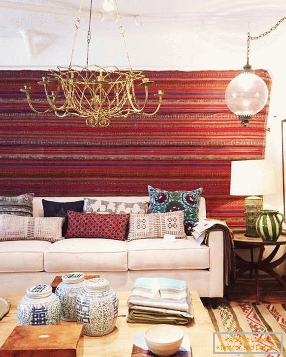 Fashionable interiors of 2017 - photo in ethnic style