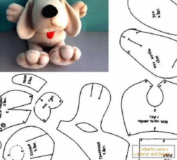 New Year's toy dog ​​from felt with own hands, photo 24