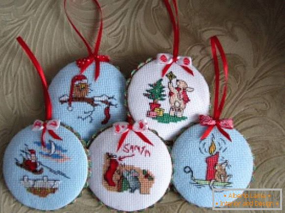 embroidered New Year's toys with their own hands, photo 4