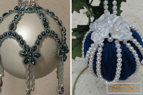 How to decorate old balls for the New Year with your own hands