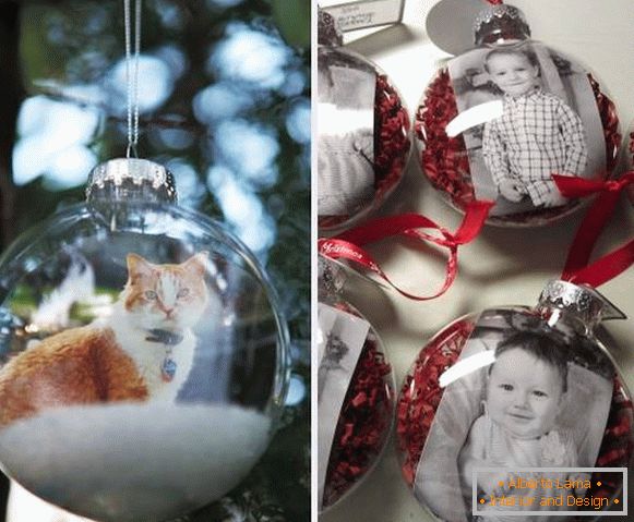 How to make a New Year ball with a photo inside