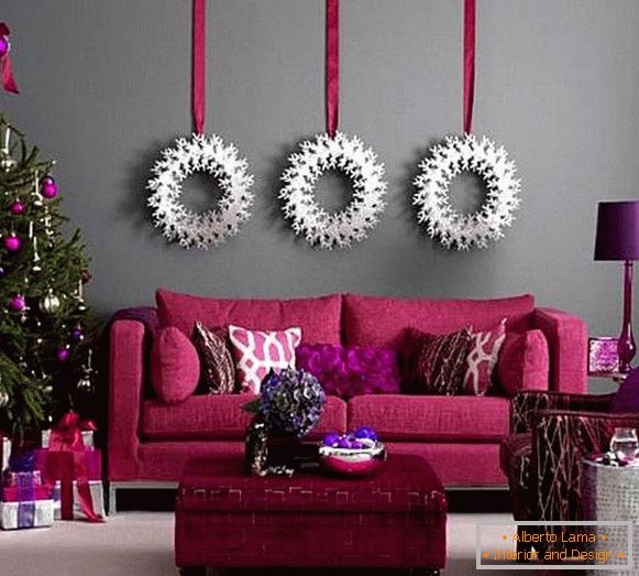 Colorful home decoration for the New Year