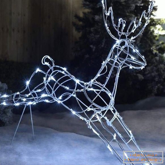 New Year's deer made of wire by own hands, photo 14