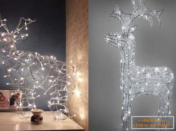 New Year's deer made of wire by own hands, photo 18