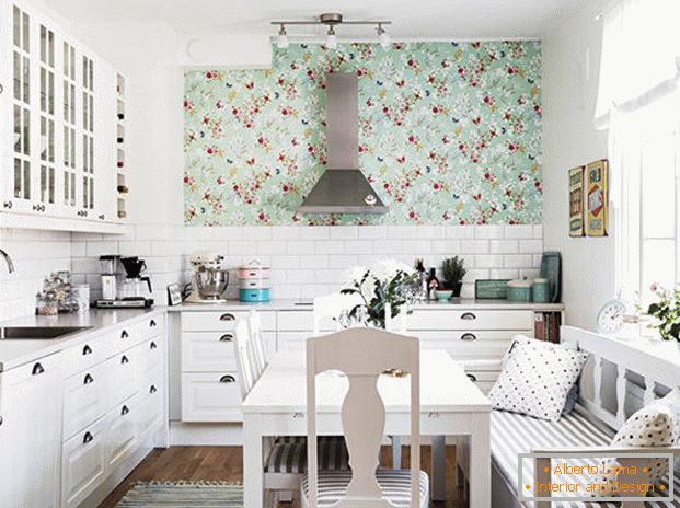 wallpaper for the kitchen photo 2018 modern ideas