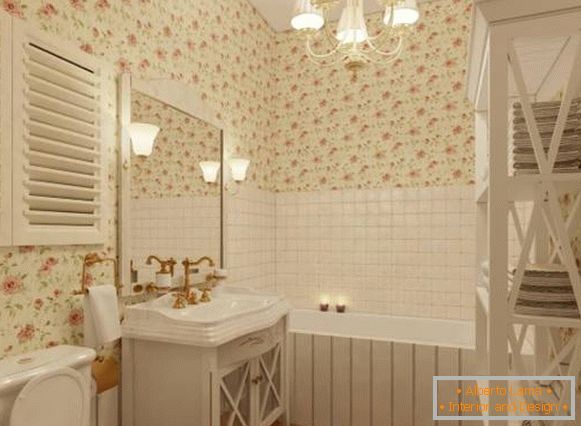 Bright Provence style bathroom