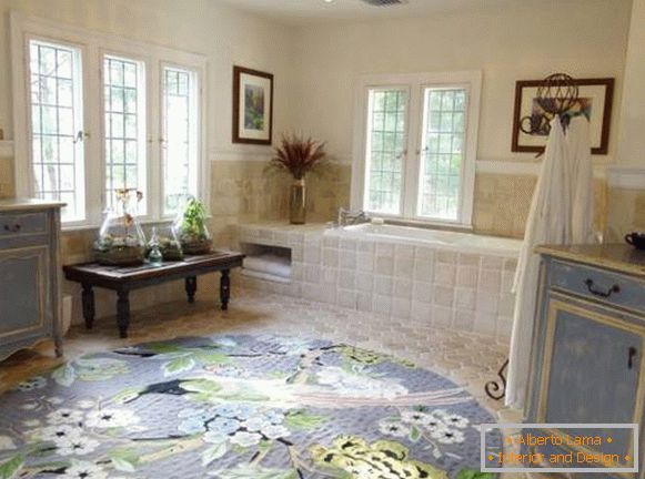 Interior design - Provence style in bathroom photo