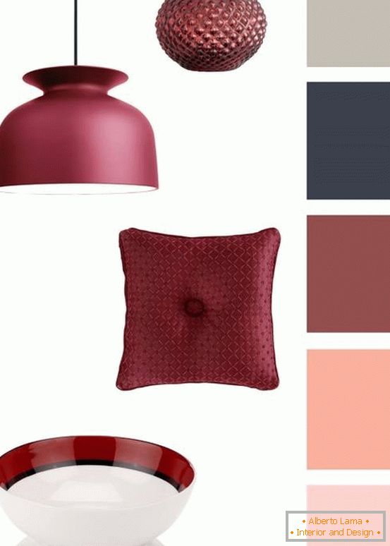 Color scheme from Marsala