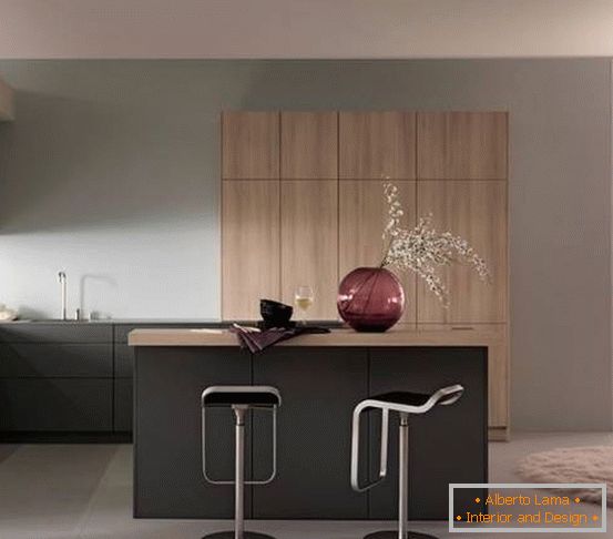 Decor for the kitchen of the color of Marsala