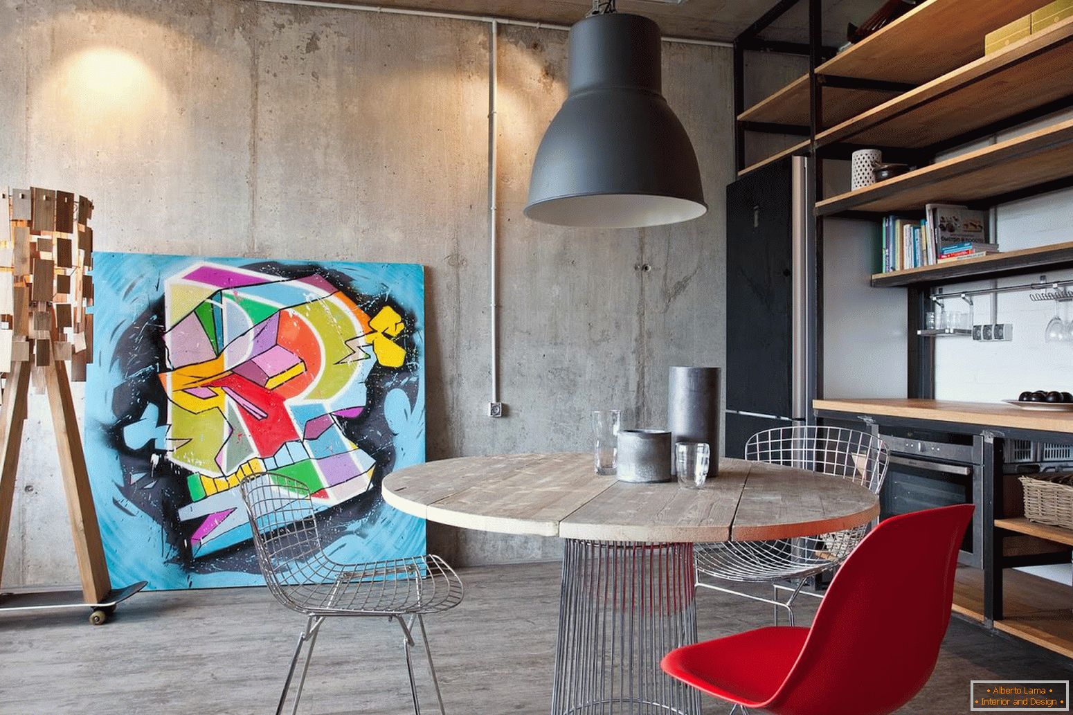 Interior design studio apartment in Russia