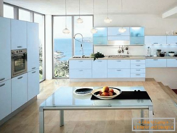 Beautiful kitchen interior dining in a private house - photo