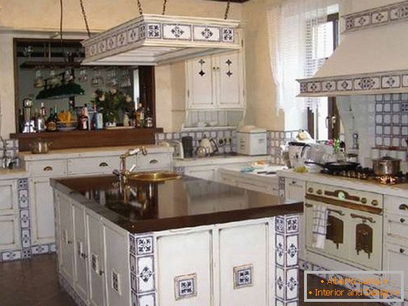 Photo of the kitchen in a private house in the style of Provence