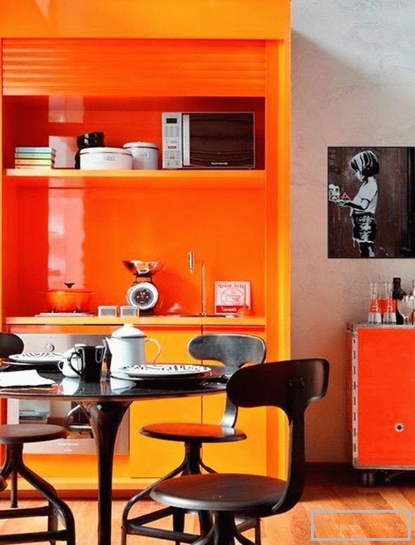 Orange cupboard