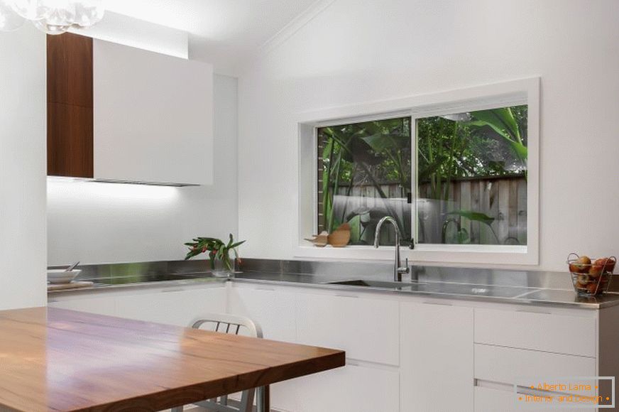 Kitchen in white color