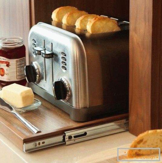 Extendable stand for toaster