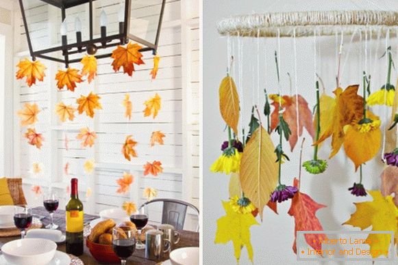 Beautiful autumn decor of the rooms