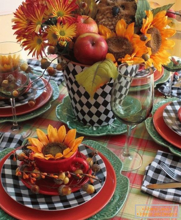 Autumn decor in the style of country