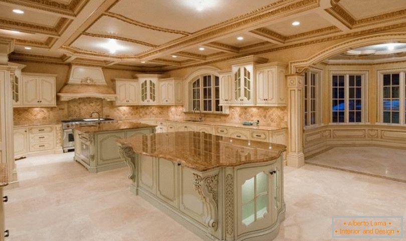 Kitchen in the style of classicism
