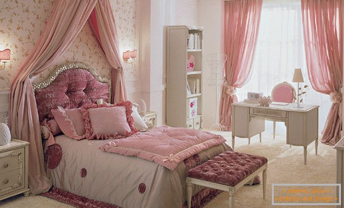 Children's room for a girl in the style of Provence-country barbie.