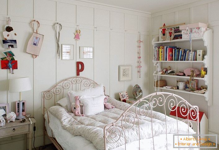 France. Children's room with elements of country style. Simplicity and comfort.France. Children's room with elements of country style. Simplicity and comfort.