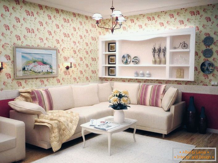 A flower pattern can become a pattern on wallpaper and furniture.