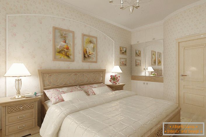 Bedroom suite in the style of romanticism.